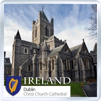Сувенирный магнит на холодильник: Ирландия. Собор Христа в Дублине